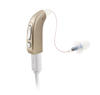 Cadenza E39 Los audífonos digitales Pearl Gray RIC se pueden recargar