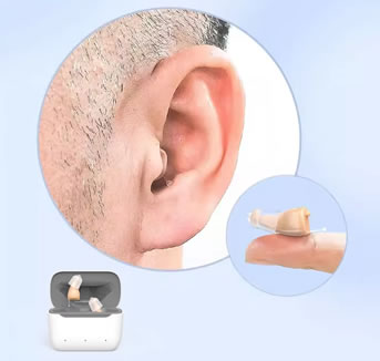 Rechargeable CIC Hearing Aids, Mini Rechargeable Digital ITC Hearing Aid