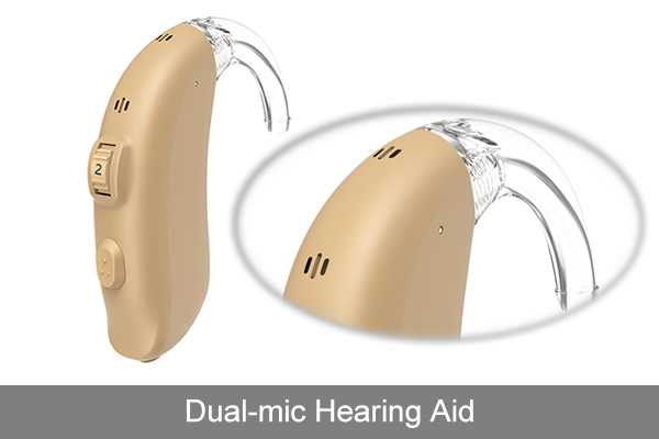 BTE dual microphone hearing aids