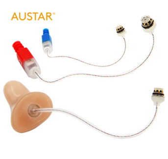 Hearing aid receiver sound tubes, in the ear canal hearing aid speaker