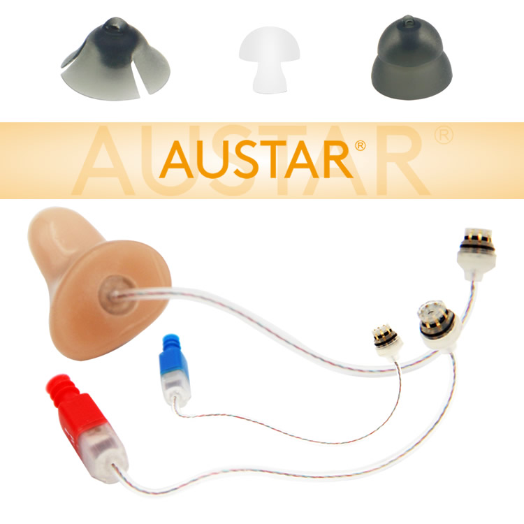 Hearing aid receiver sound tubes, in the ear canal hearing aid speaker