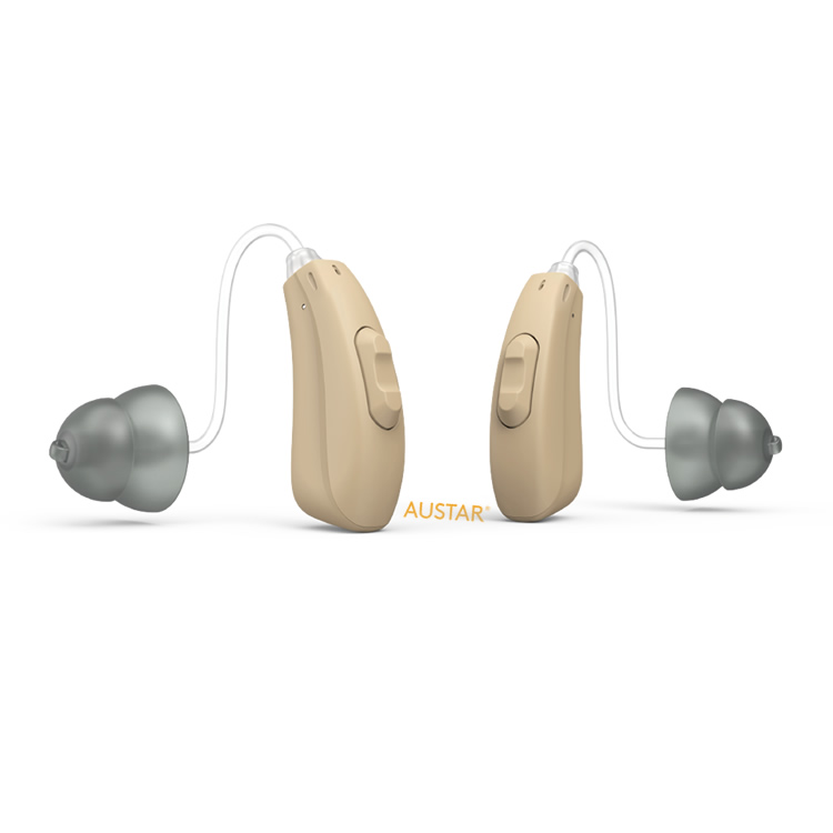 Over-the-counter rechargeable behind-the-ear hearing aid with APP control (Cadenza H77)