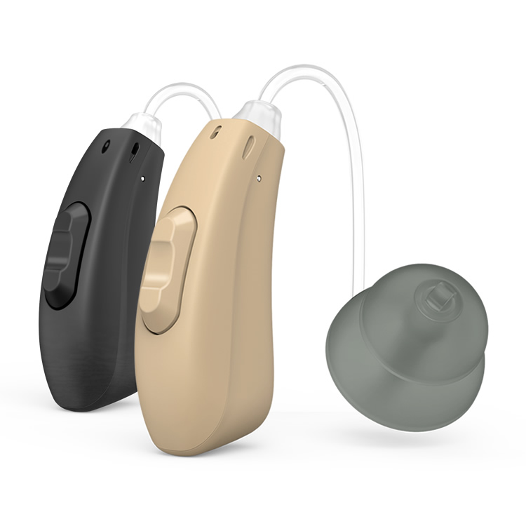 Over-the-counter rechargeable behind-the-ear hearing aid with APP control (Cadenza H77)