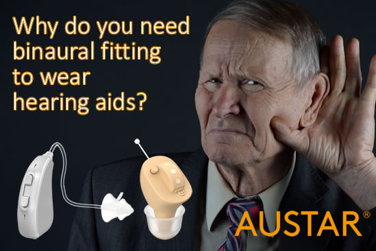 Why do you need binaural fitting to wear hearing aids?