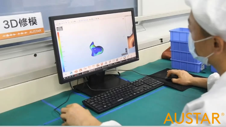 3d earmold impression for in ear hearing aid