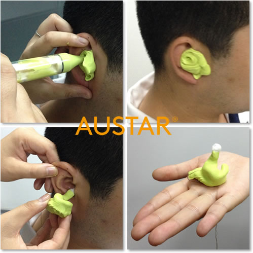 hearing aid earmold impression