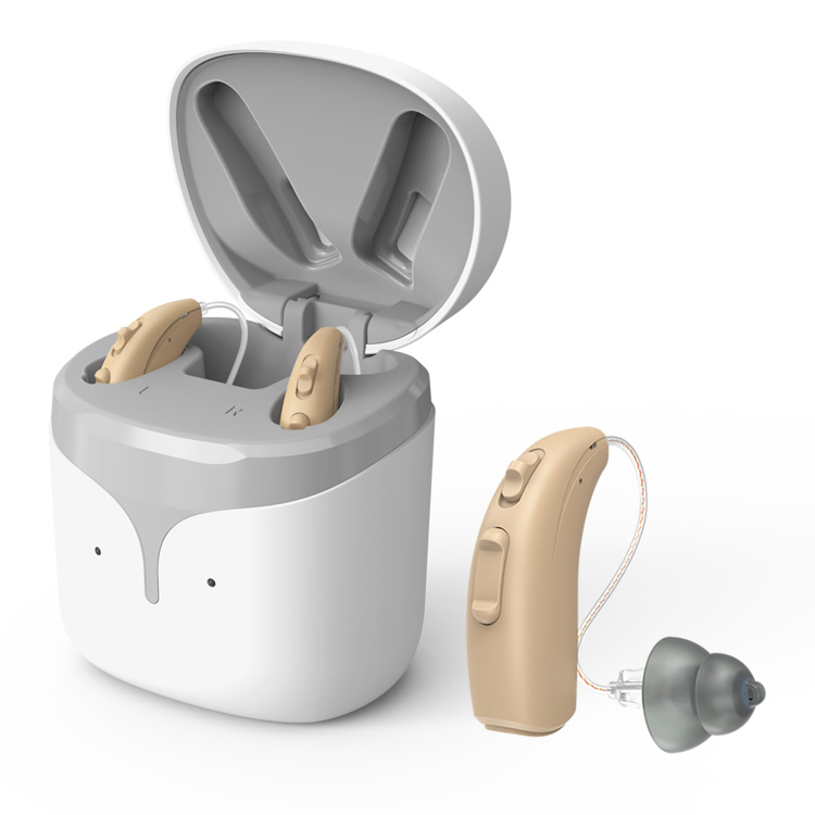 Rechargeable OTC hearing aids with Bluetooth low energy APP control (Cadenza E71)