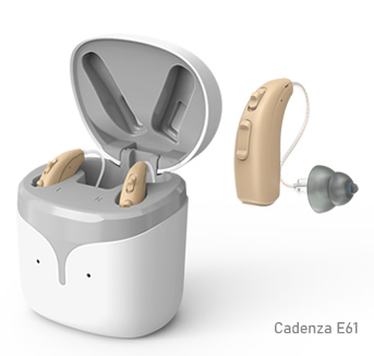 OTC Digital Rechargeable RIC Hearing Aids (Cadenza E61)