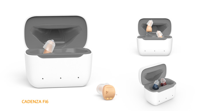 OTC Digital Rechargeable ITE hearing aids (Cadenza F mini)