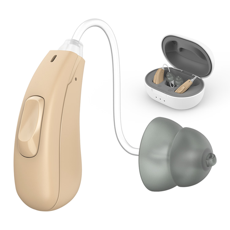 OTC rechargeable BTE hearing aids with bluetooth low energy (Cadenza H73)