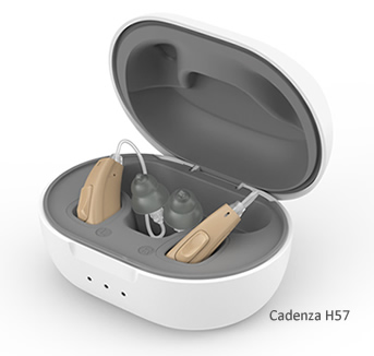 OTC Open fit Digital Rechargeable BTE hearing aids (Cadenza H57)