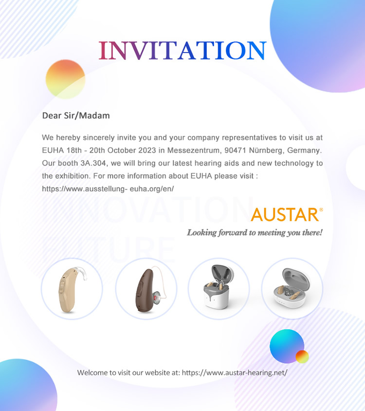 Austar Hearing EUHA exhibition invitation