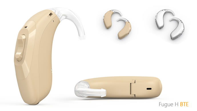 Affordable high-end Bluetooth BTE hearing aids