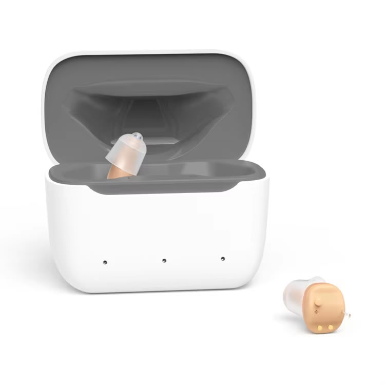 Rechargeable CIC Hearing Aids, Mini Rechargeable Digital ITC Hearing Aid (Cadenza Fi6)